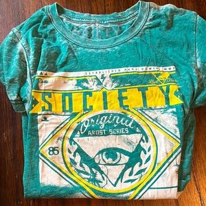 Society - Cotton Blend - Woman’s Graphic T-Shirt - Size: Medium